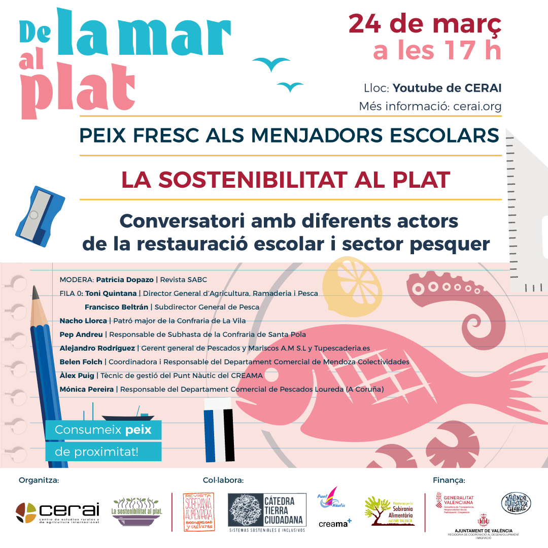 De la mar al Plat. Peix fresc als menjadors escolars