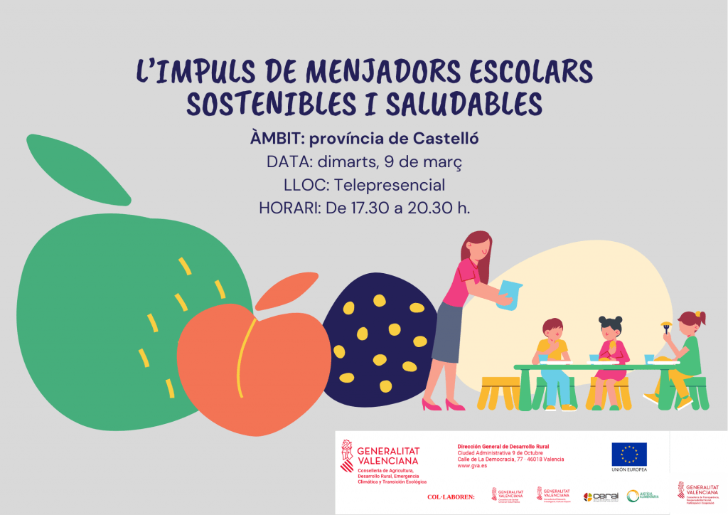 Jornada: L’impuls de menjadors escolars sostenibles i saludables