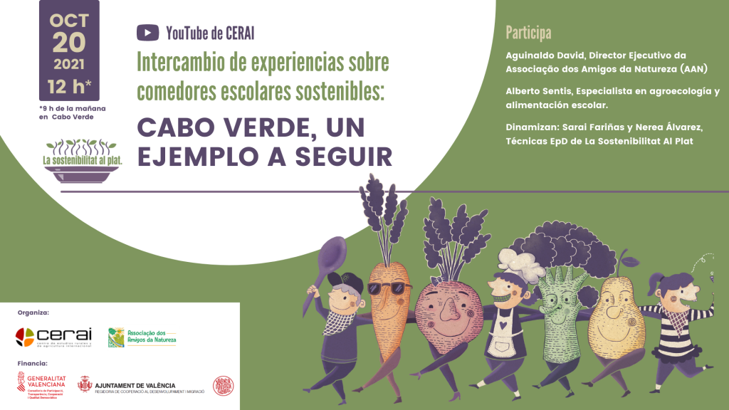 Intercambio de experiencias sobre comedores escolares: Cabo Vede, un ejemplo a seguir. La Sostenibilitat Al Plat IV