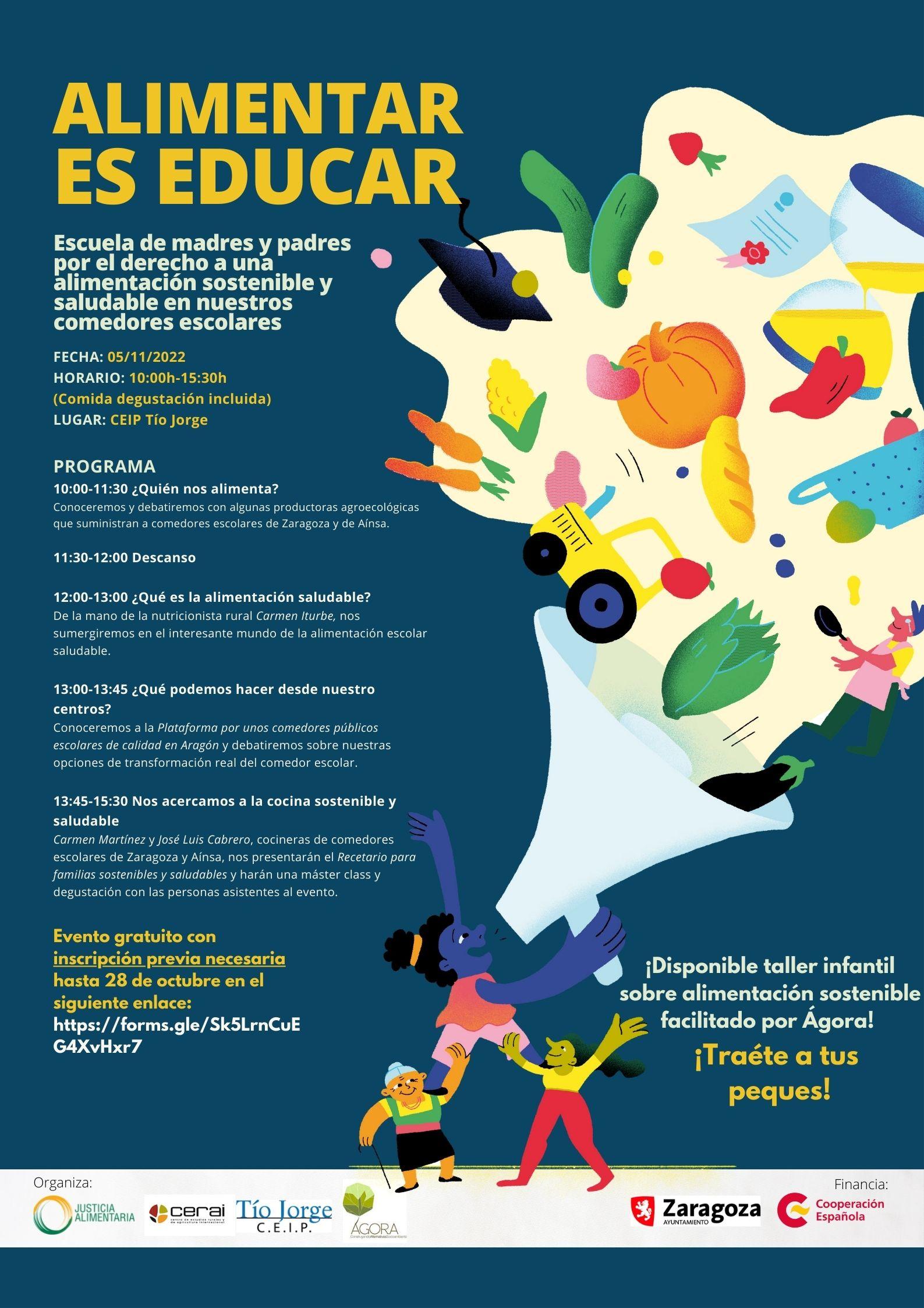 Alimentar es deducar, evento para familias